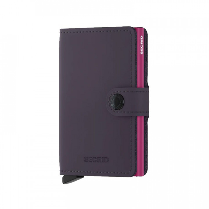 MINIWALLET MATTE SECRID - PURPLE & FUCHSIA