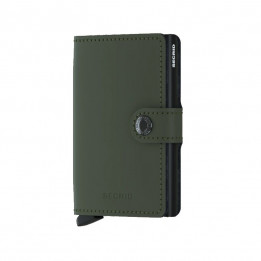 MINIWALLET MATTE SECRID - GREEN & BLACK