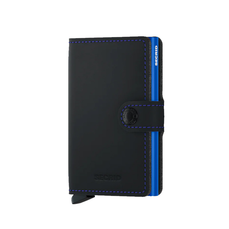 MINIWALLET MATTE SECRID - BLACK & BLUE