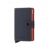MINIWALLET MATTE SECRID - NIGHTBLUE & ORANGE