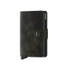 MINIWALLET VINTAGE SECRID - OLIVE & BLACK