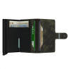 MINIWALLET VINTAGE SECRID - OLIVE & BLACK
