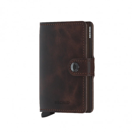 MINIWALLET VINTAGE SECRID - CHOCOLATE