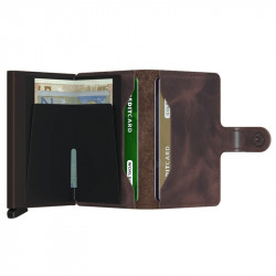 MINIWALLET VINTAGE SECRID - CHOCOLATE