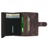 MINIWALLET VINTAGE SECRID - CHOCOLATE