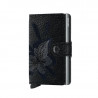 MINIWALLET STITCH LINE SECRID - MAGNOLIA BLACK