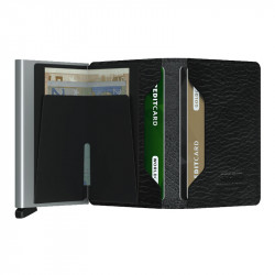 MINIWALLET STITCH LINE SECRID - MAGNOLIA BLACK