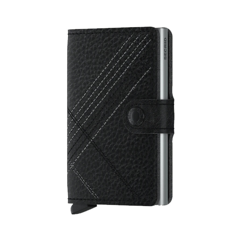 MINIWALLET STITCH LINE SECRID - BLACK