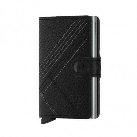 MINIWALLET STITCH LINE SECRID - BLACK