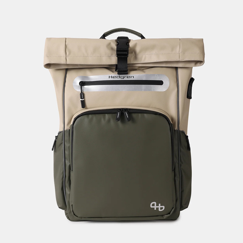 MOCHILA HUB HEDGREN - BEIGE / OLIVE