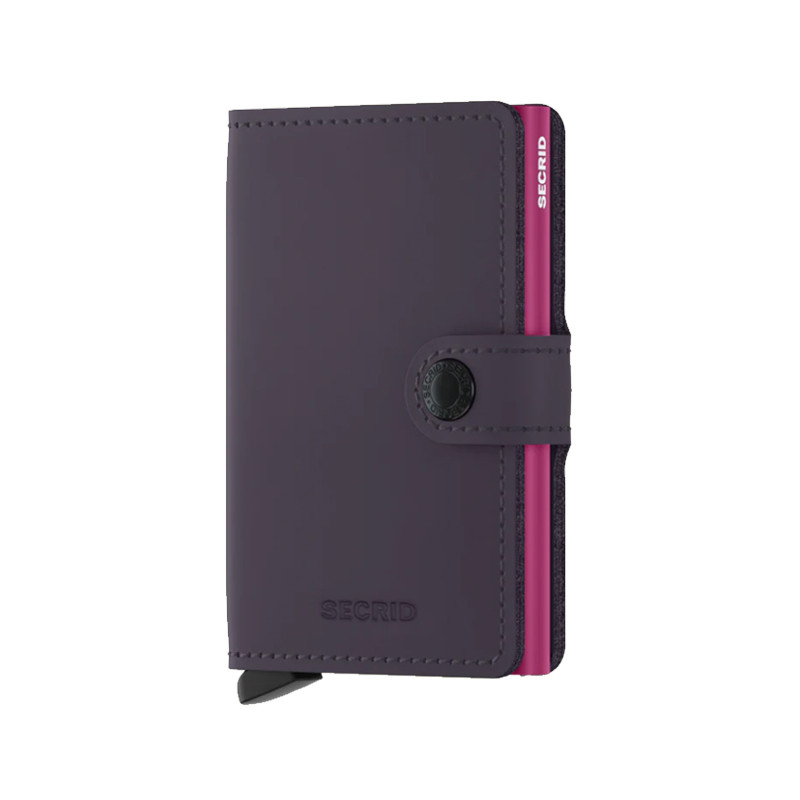MINIWALLET MATTE SECRID - PURPLE & FUCHSIA