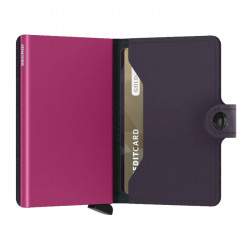 MINIWALLET MATTE SECRID - PURPLE & FUCHSIA