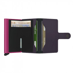 MINIWALLET MATTE SECRID - PURPLE & FUCHSIA