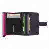 MINIWALLET MATTE SECRID - PURPLE & FUCHSIA