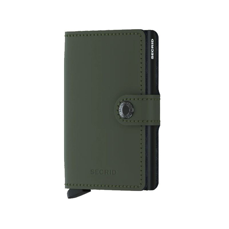 MINIWALLET MATTE SECRID - BLACK & GREEN