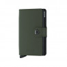 MINIWALLET MATTE SECRID - BLACK & GREEN