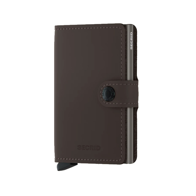 MINIWALLET MATTE SECRID - TRUFFLE