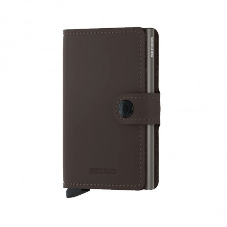 MINIWALLET MATTE SECRID - TRUFFLE