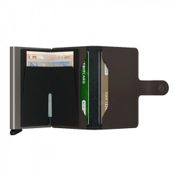 MINIWALLET MATTE SECRID - TRUFFLE