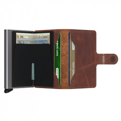 MINIWALLET VINTAGE SECRID - BROWN