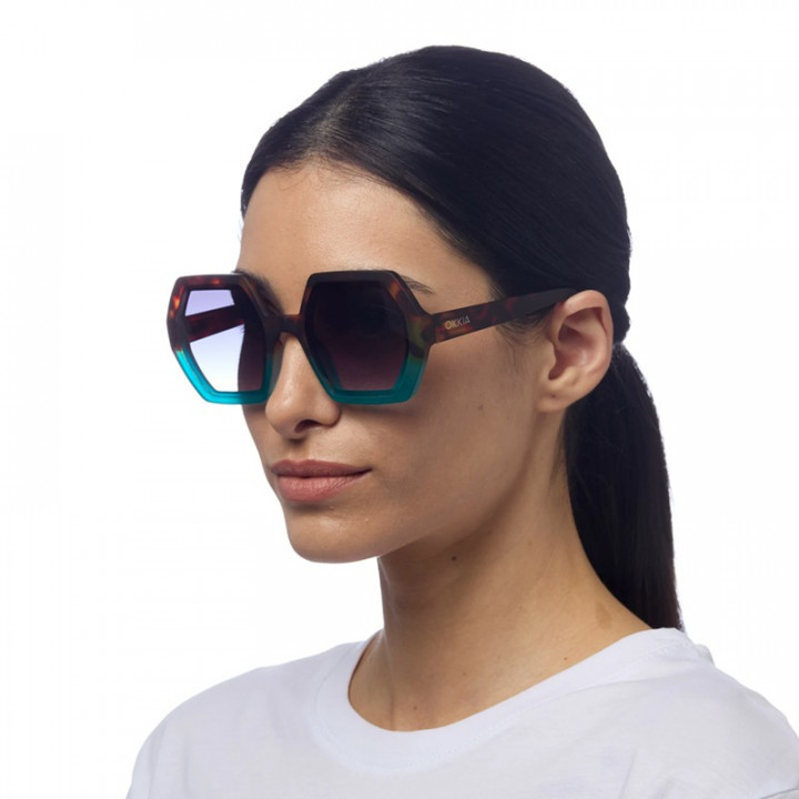 GAFAS EMMA OKKIA - HABANA Y AZUL