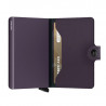 MINIWALLET MATTE  SECRID - DARK PURPLE