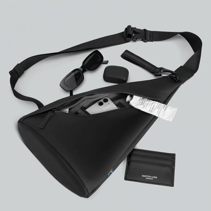 BOLSO BANDOLERA SPLASH SLING GASTON LUGA - BLACK