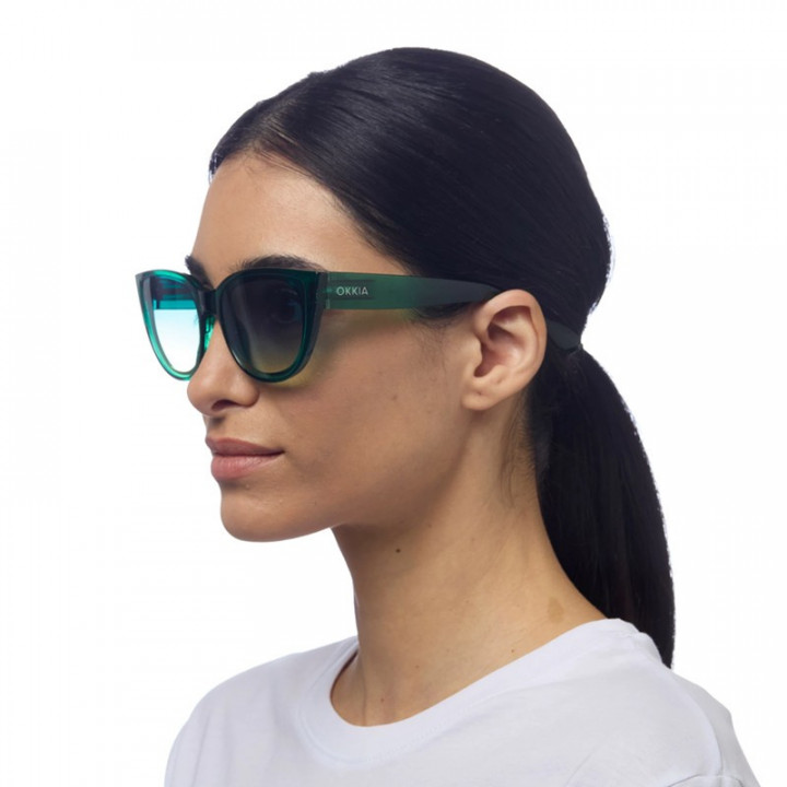 GAFAS SILVIA OKKIA - TRANSPARENTE VERDE