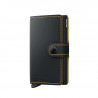 MINIWALLET MATTE SECRID - BLACK & OCHRE