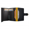MINIWALLET MATTE SECRID - BLACK & OCHRE