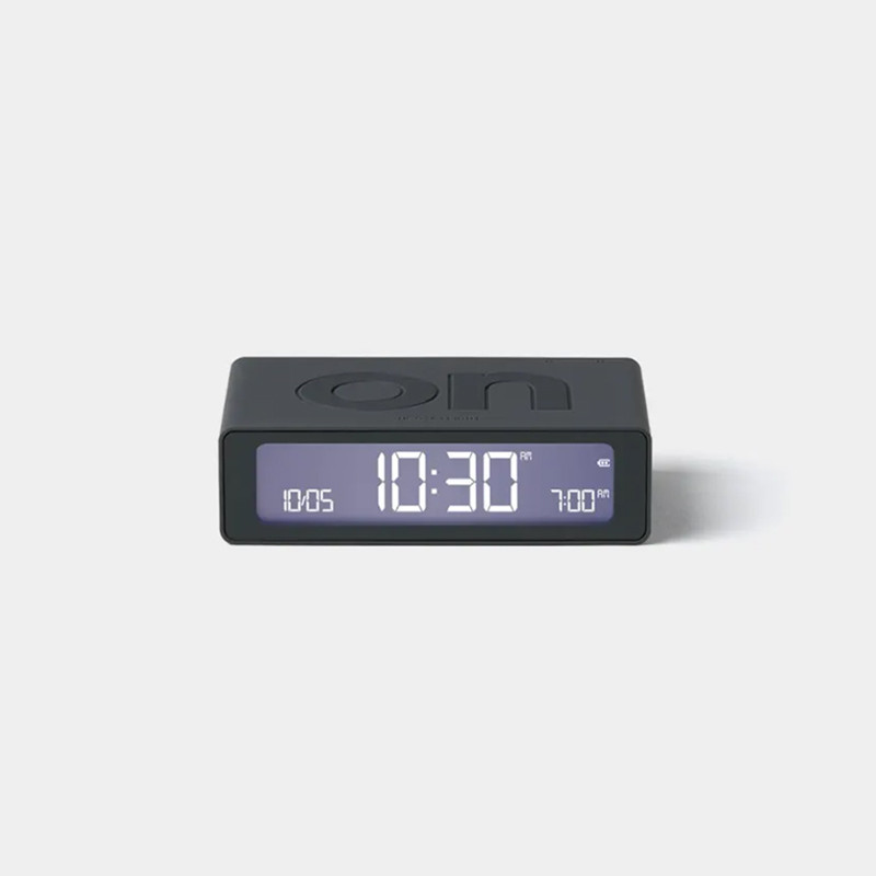 DESPERTADOR FLIP MINI LEXON - GRIS OSCURO