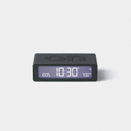 DESPERTADOR FLIP MINI LEXON - GRIS OSCURO