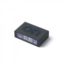 DESPERTADOR FLIP MINI LEXON - GRIS OSCURO