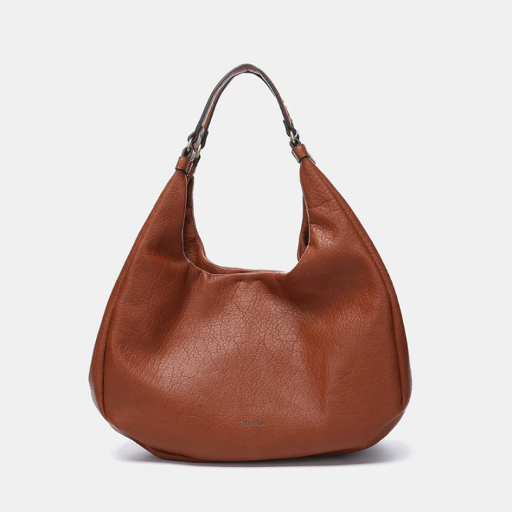 BOLSO DE HOMBRO BELA ABBACINO - COGNAC