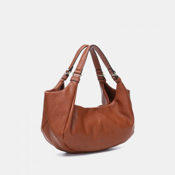 BOLSO DE MANO BELA ABBACINO - COGNAC