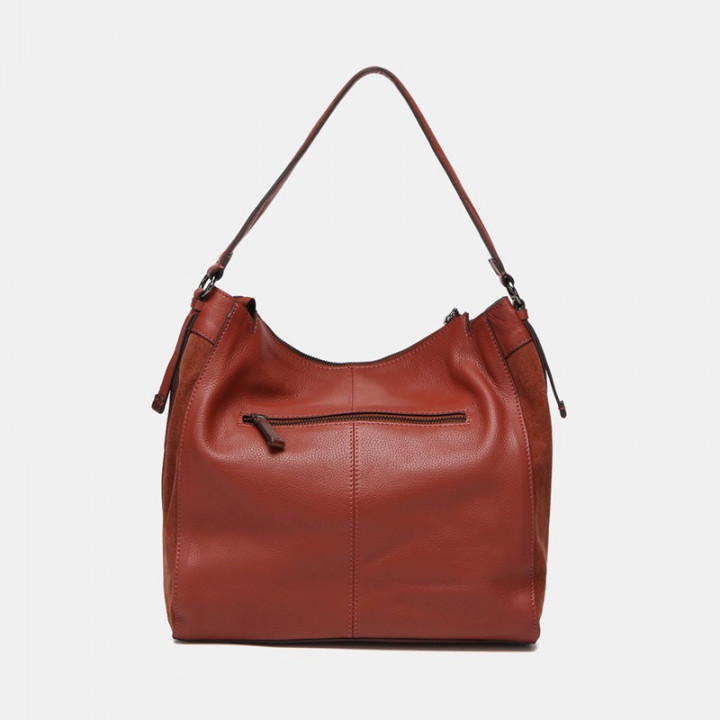BOLSO DE HOMBRO PREMIUM ABBACINO - TERRACOTTA