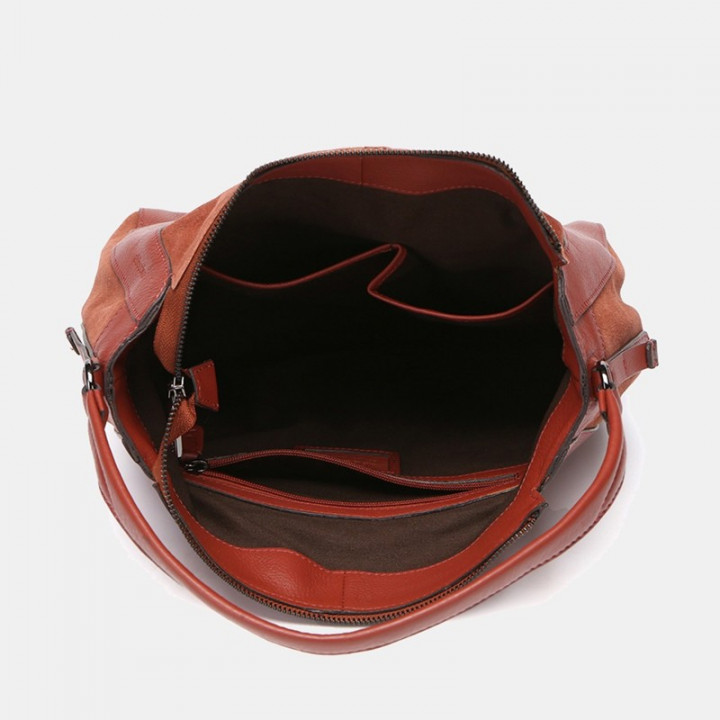 BOLSO DE HOMBRO PREMIUM ABBACINO - TERRACOTTA