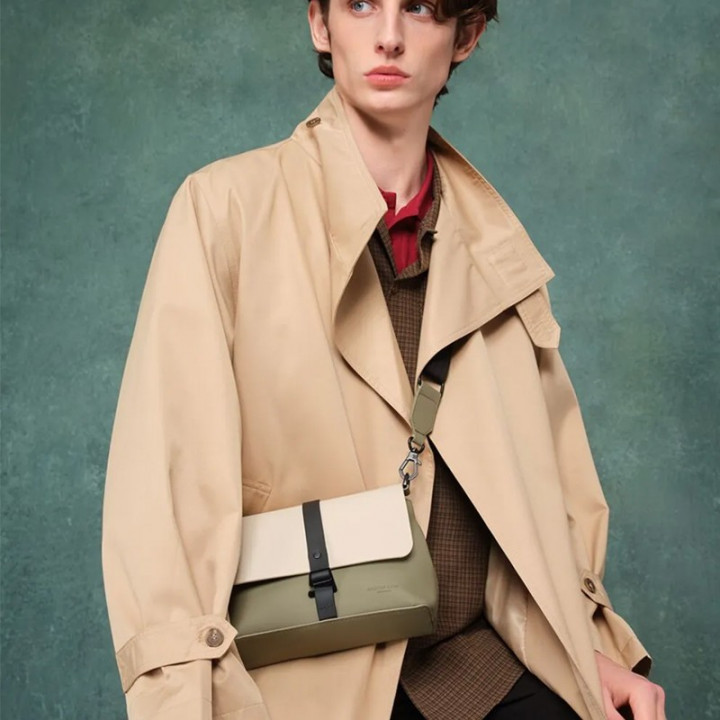 BOLSO BANDOLERA SPLÄSH CROSSBODY GASTON LUGA - CLOUD CREAM / SAGE