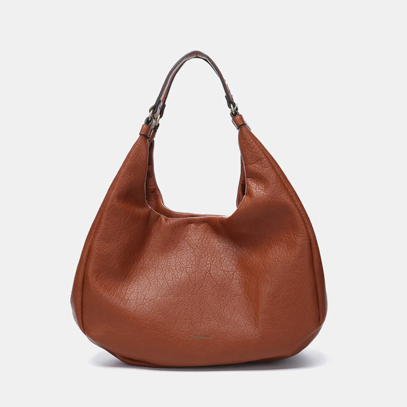 BOLSO DE HOMBRO BELA ABBACINO - COGNAC