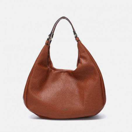 BOLSO DE HOMBRO BELA ABBACINO - COGNAC