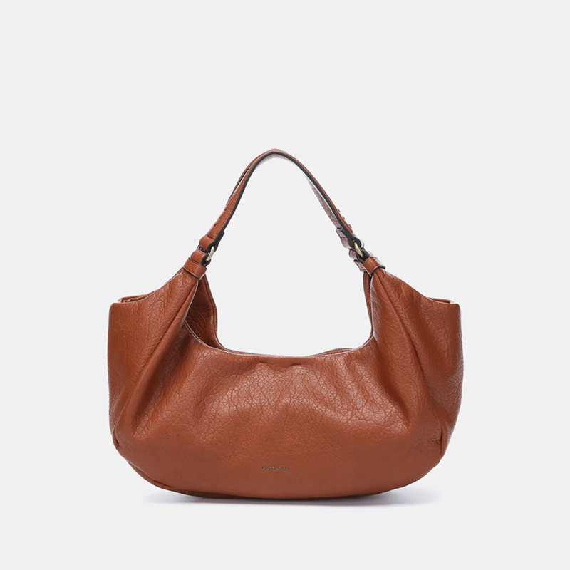 BOLSO DE MANO BELA ABBACINO - COGNAC