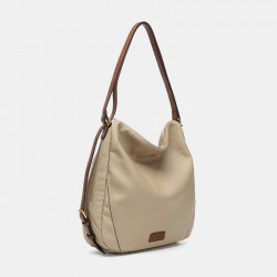 BOLSO MOCHILA ARDA ABBACINO - BEIGE