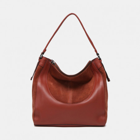 BOLSO DE HOMBRO PREMIUM ABBACINO - TERRACOTTA