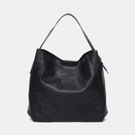 BOLSO DE HOMBRO PREMIUM ABBACINO - NEGRO