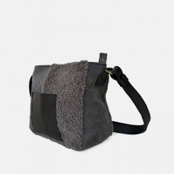 BOLSO BANDOLERA PATCHWORK CUIROTS AW5129 - GRIS
