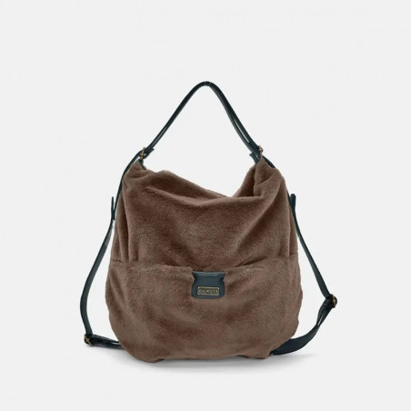 BOLSO MOCHILA GROSSETO CUIROTS AW5036 - TAUPE