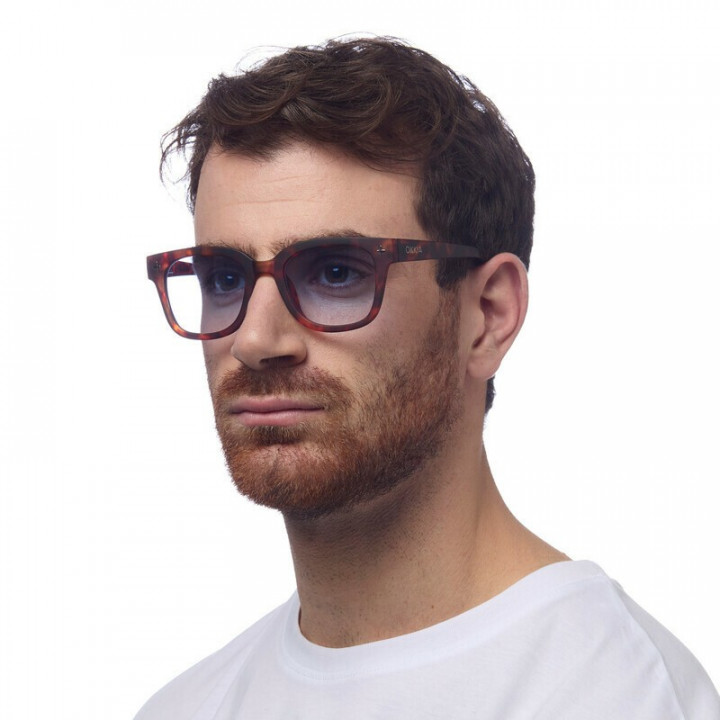GAFAS GIOVANNI OKKIA - HABANA Y AZUL (LENTES AZULES)