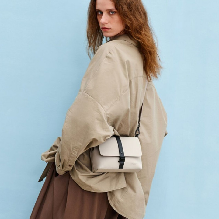 BOLSO BANDOLERA SPLÄSH CROSSBODY GASTON LUGA - TAUPE