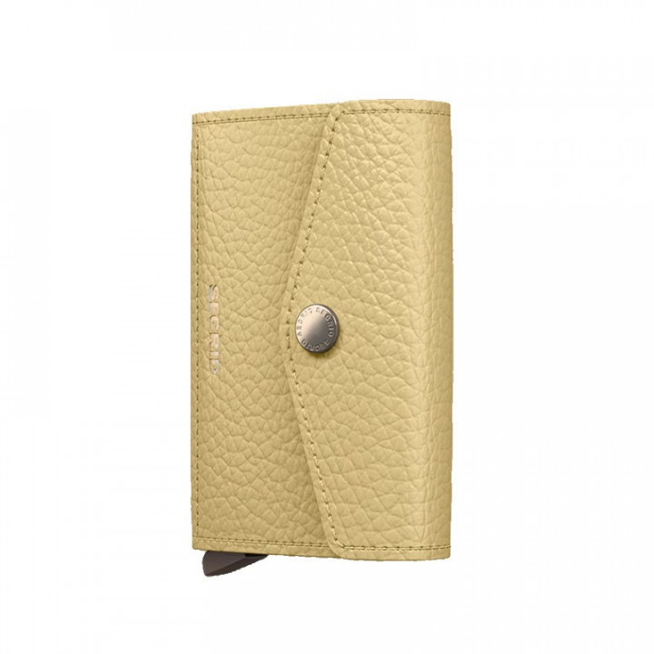 ENVELOPE WALLET PEBBLE SECRID - BUTTER YELLOW