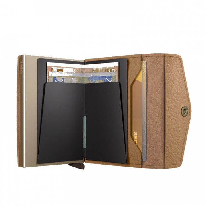 ENVELOPE WALLET PEBBLE SECRID - CAPUCCINO